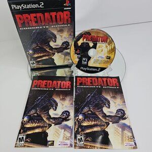 Predator Concrete Jungle (Sony PlayStation 2) PS2 Manuals(2) CIB RARE Game EN/FR